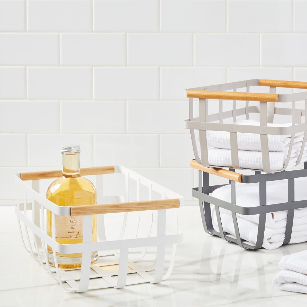 Yamazaki Dual Handle Storage Basket West Elm