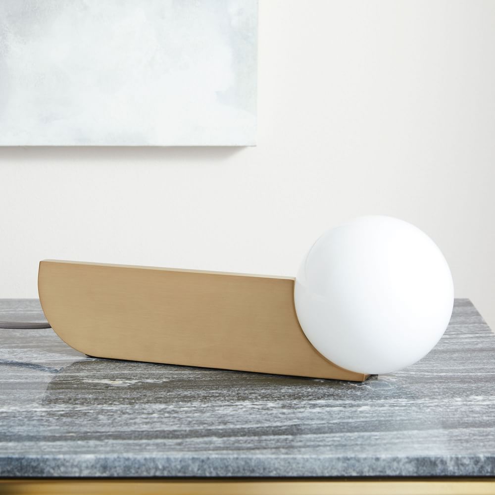 west elm bower lamp