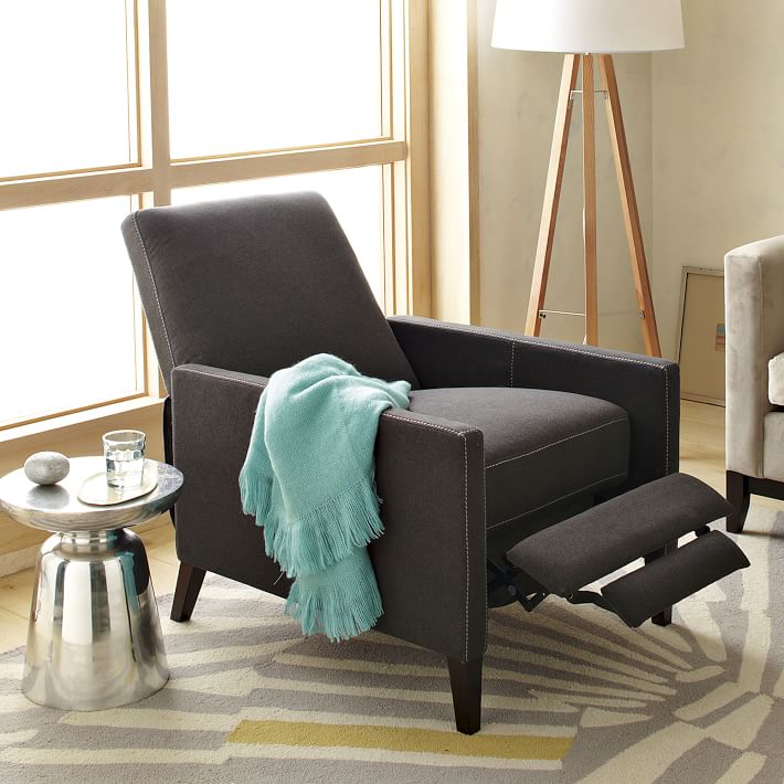 west elm sedgwick leather recliner