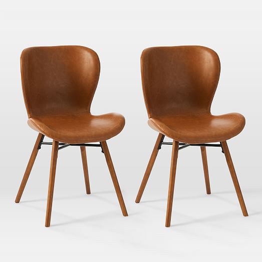 leather dining chairs set of 2