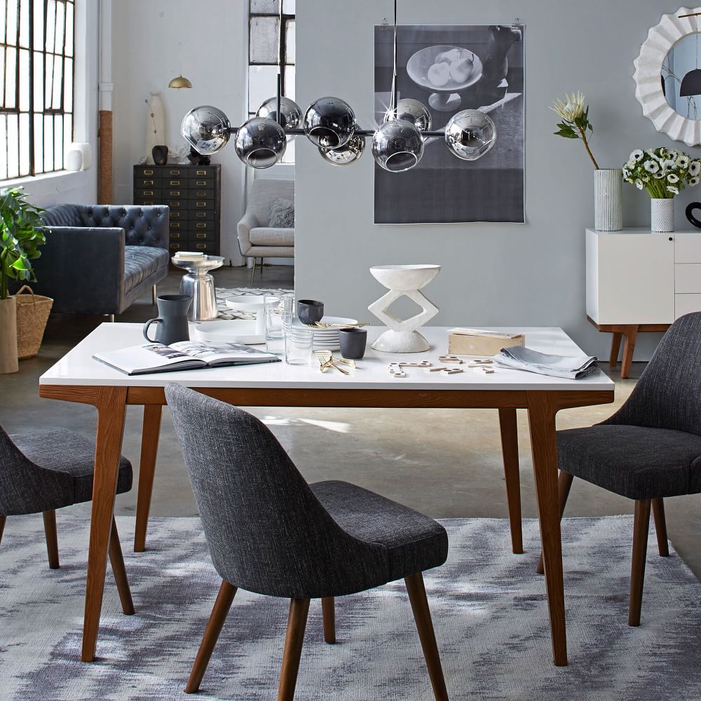 west elm modern dining table