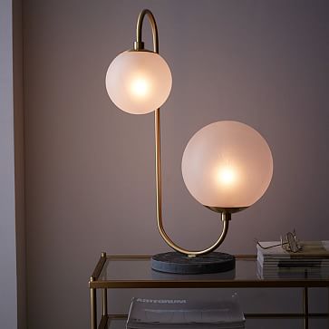 pelle asymmetrical table lamp