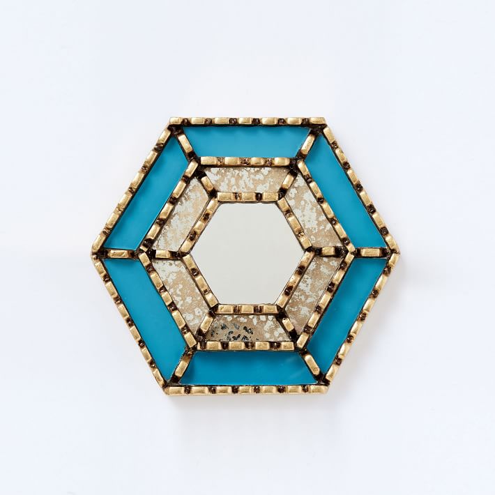 New!west elm Peruvianオシャレな木製ウオールミラー(Flower) rccgroup.vn