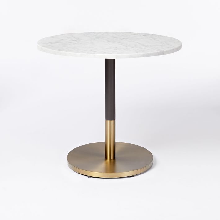 west elm white marble dining table