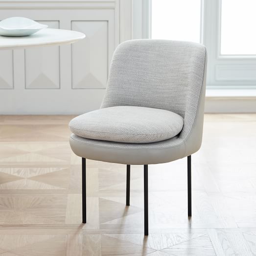 west elm curved dining chair