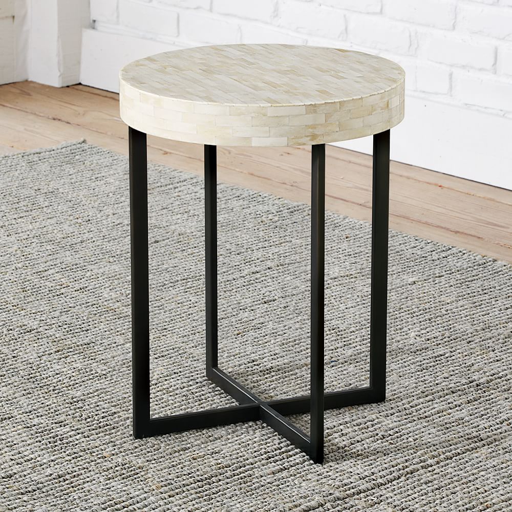 west elm bone inlay side table