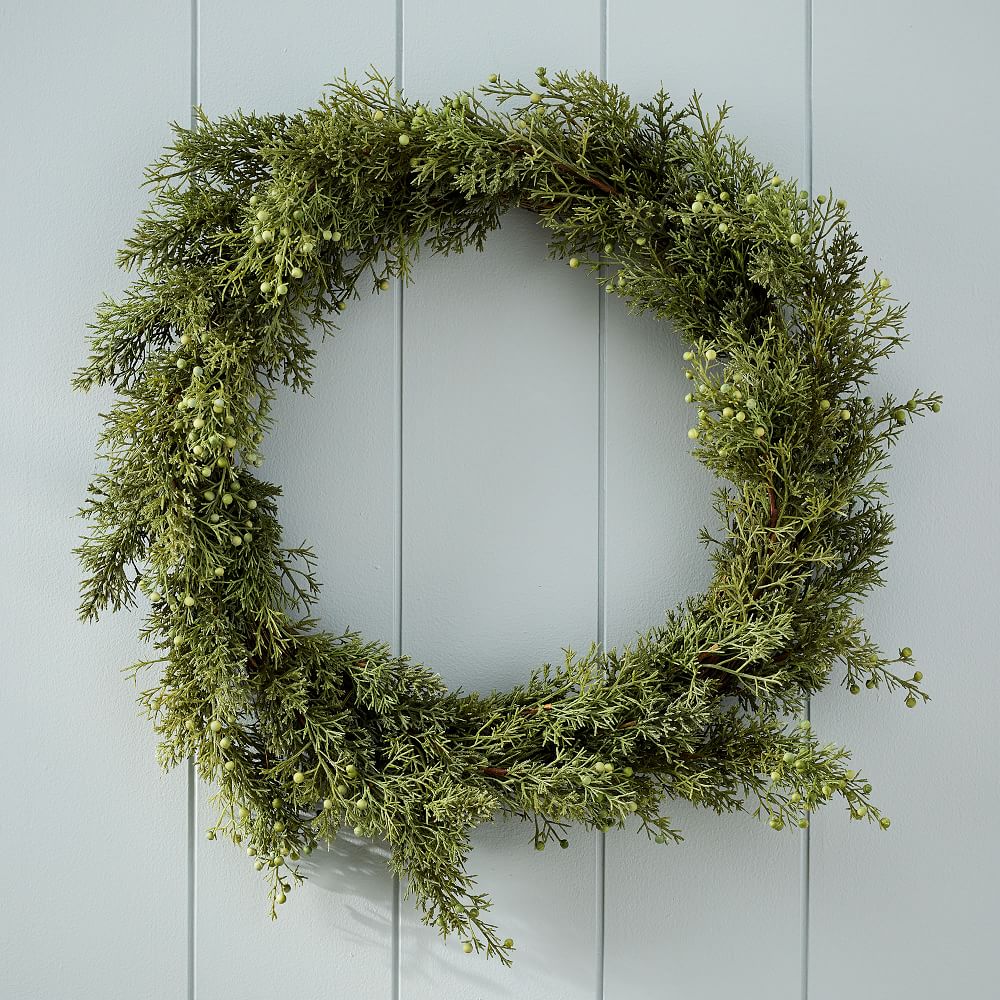 Faux Cypress Wreath