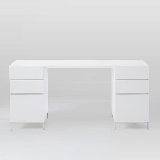 west elm lacquer storage desk