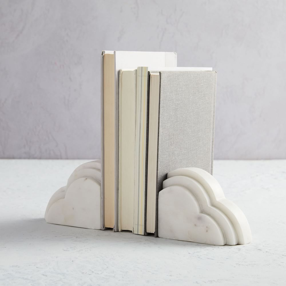 Marble Cloud Bookends, Decorative Accents West Elm