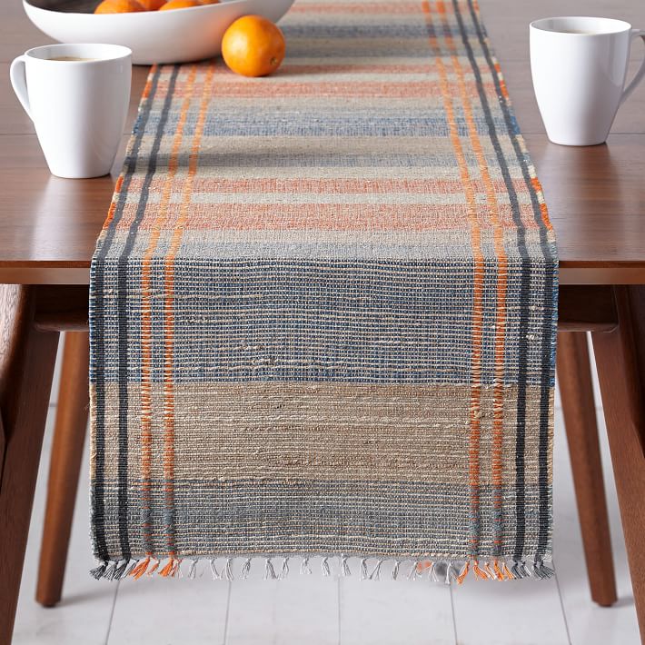 Block Stripe Table Runner West Elm