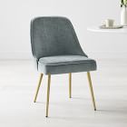 west elm velvet dining chair