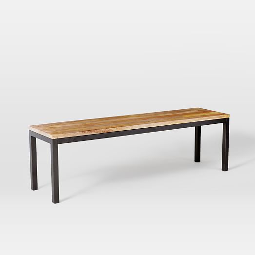 west elm box frame dining bench