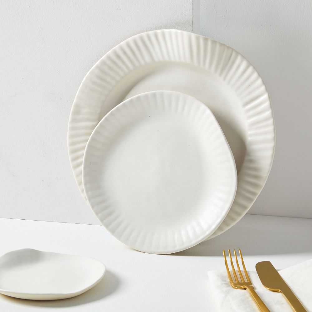 SIN Porcelain Paper Plate - White | West Elm