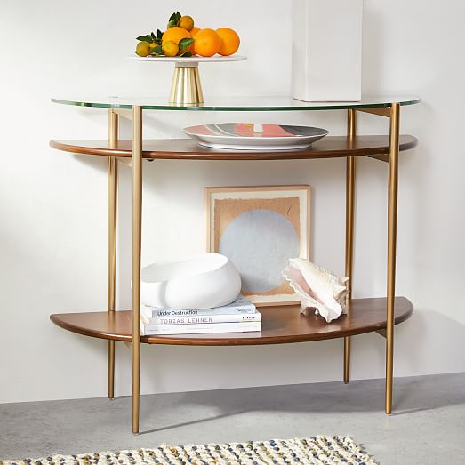 west elm art display side table