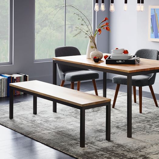 mainstay glass and metal dining table