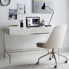 west elm white lacquer desk