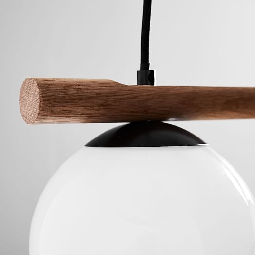 west elm wood pendant light