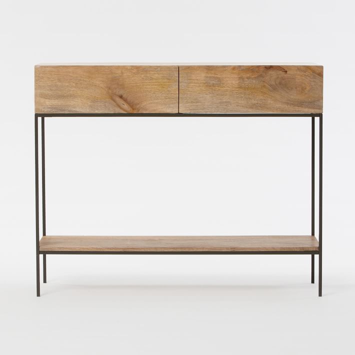 west elm rustic console