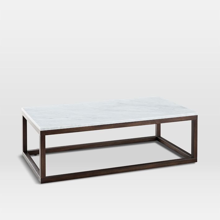 west elm wood frame coffee table