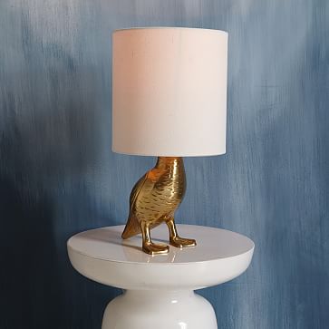 brass duck lamp