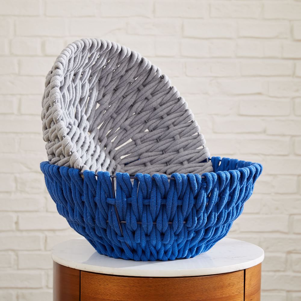 Rope Weave Low Bowl Basket West Elm