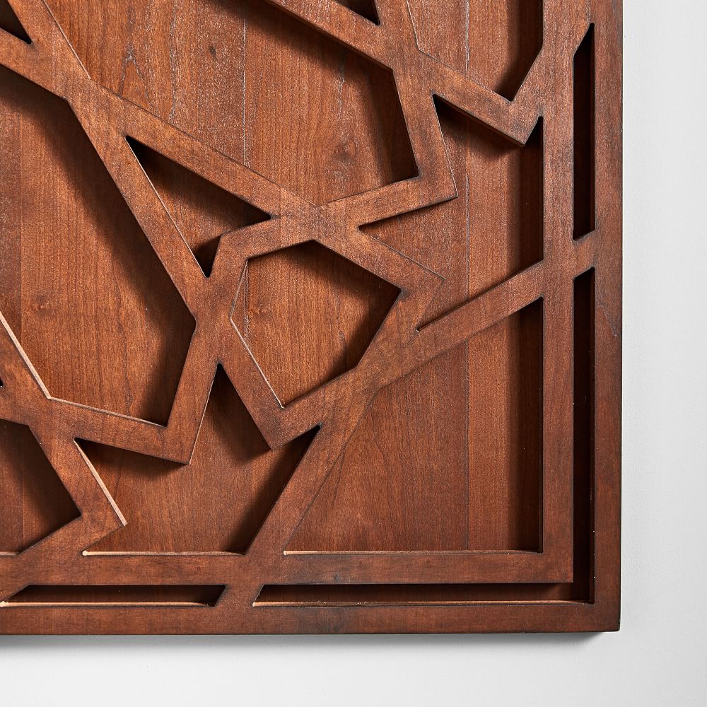 Graphic Wood Wall Art Russet West Elm