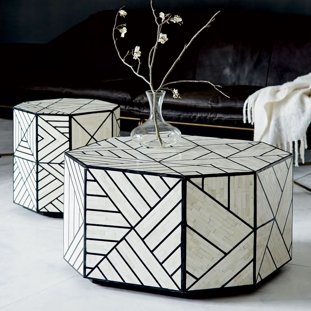 bone inlay coffee table west elm