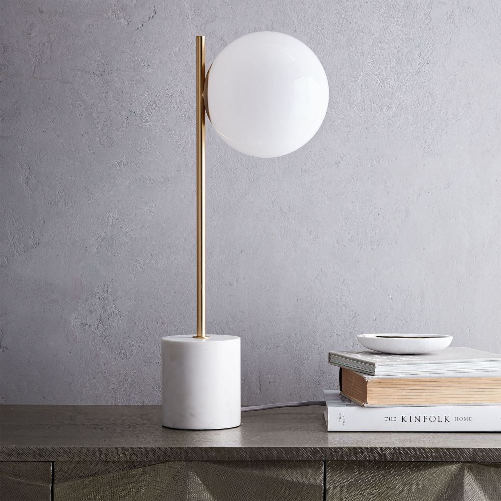 Sphere + Stem Table Lamp (22")