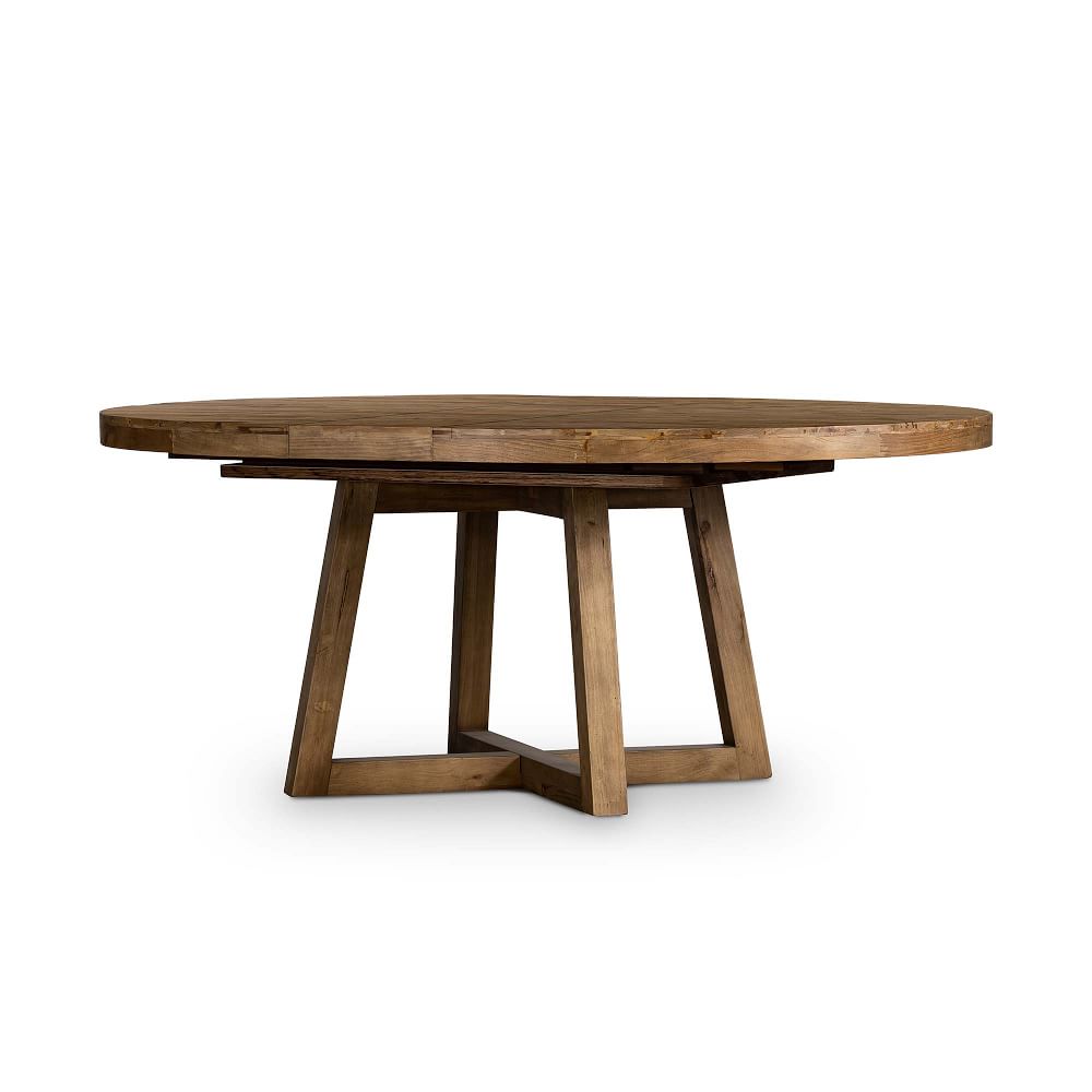 expandable round dining table for 6