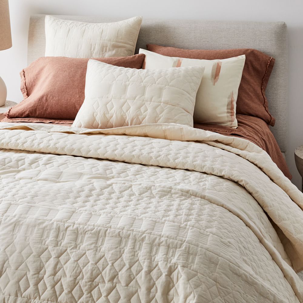 Origin Matelasse Quilt & Shams West Elm