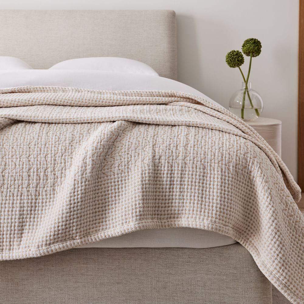 Mixed Herringbone Blanket West Elm