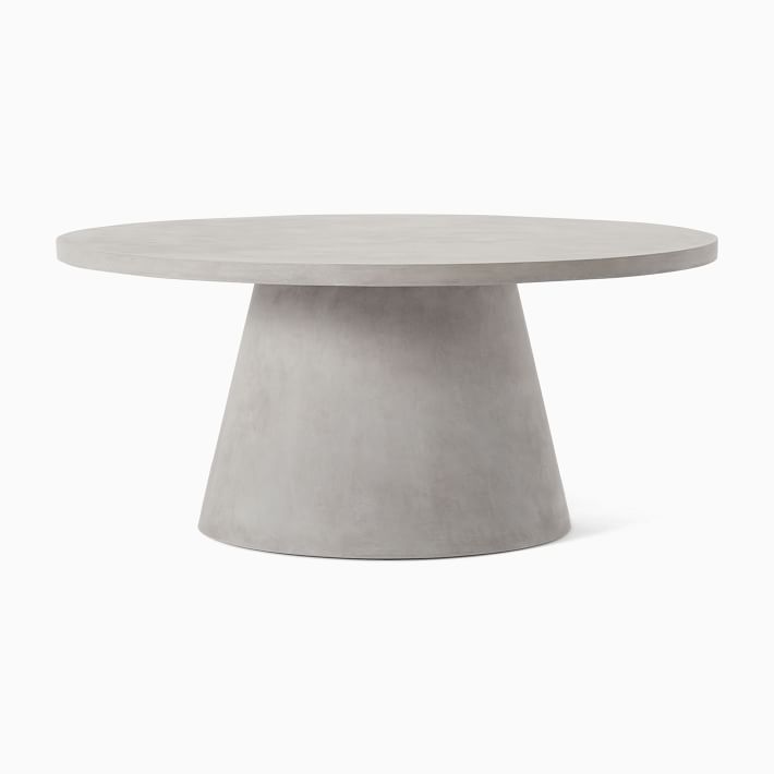 west elm concrete pedestal side table