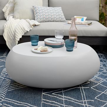 stone pebble coffee table