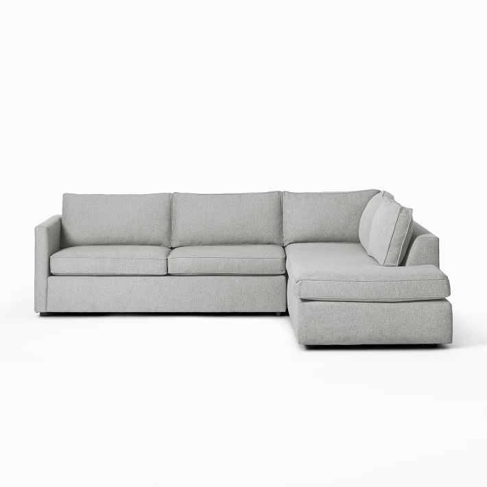 west elm right arm chaise