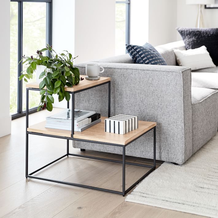 tiered coffee table west elm