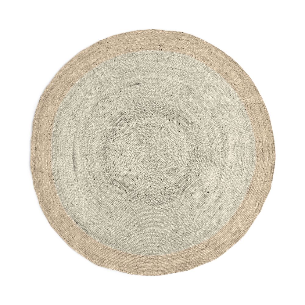 Bordered Round Jute Rug West Elm