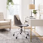 modern slope upholstered swivel office chair