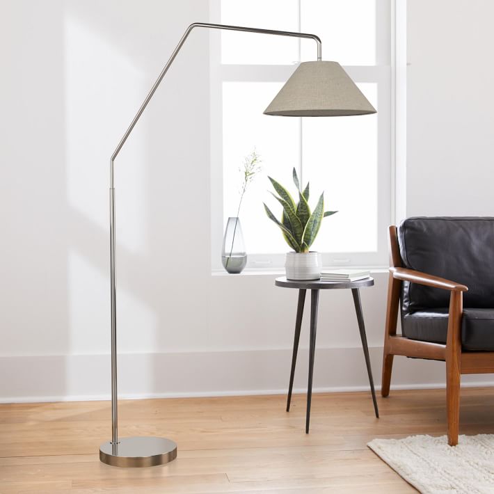 floor lamp over desk