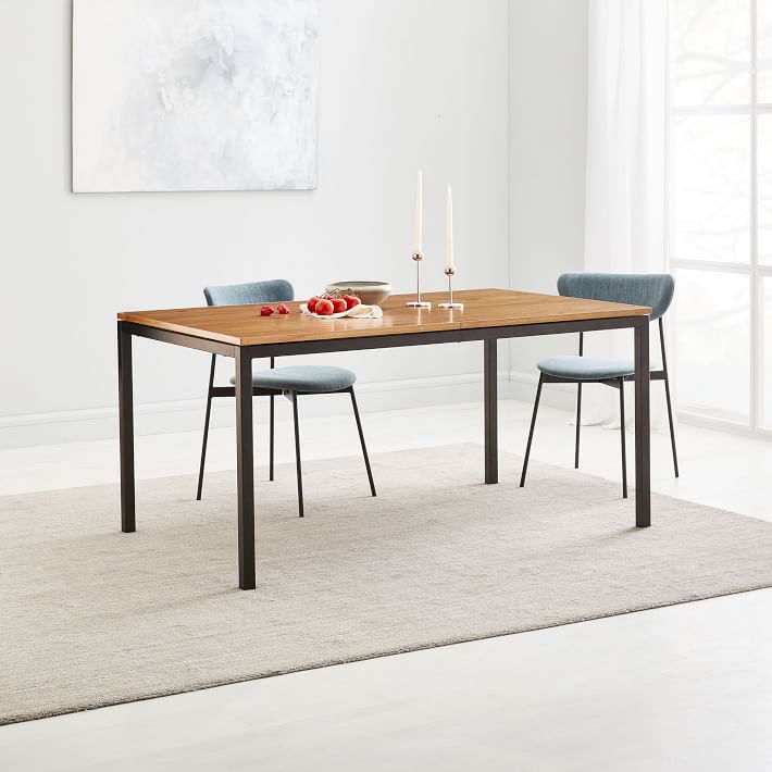 west elm box frame expandable dining table