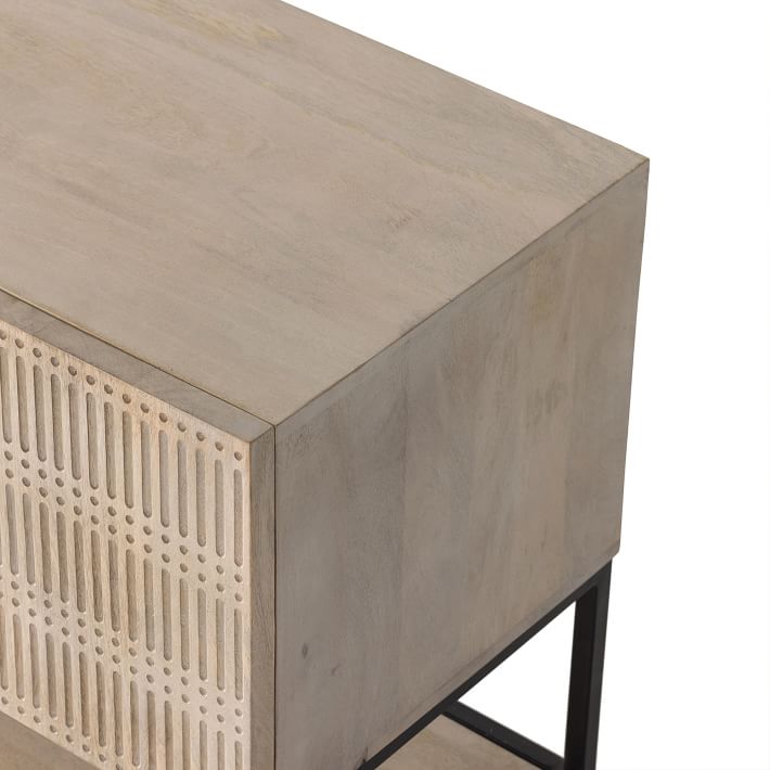 west elm mango wood console