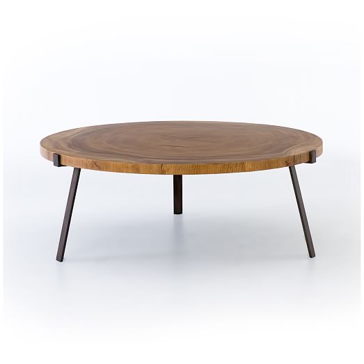 round coffee table natural wood