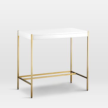 west elm lacquer storage mini desk