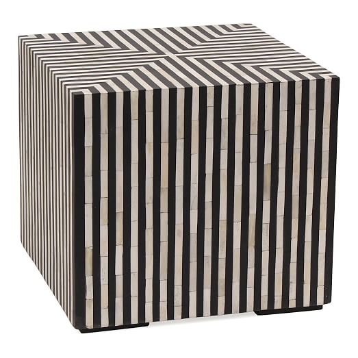 Graphic Stripes Side Table (18") West Elm