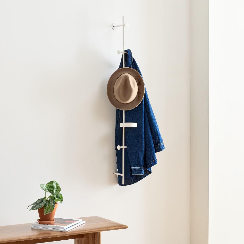 Floating Lines Vertical Coat Rack West Elm