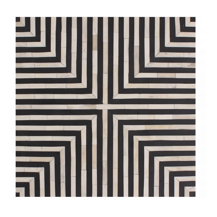 Graphic Stripes Side Table (18") West Elm