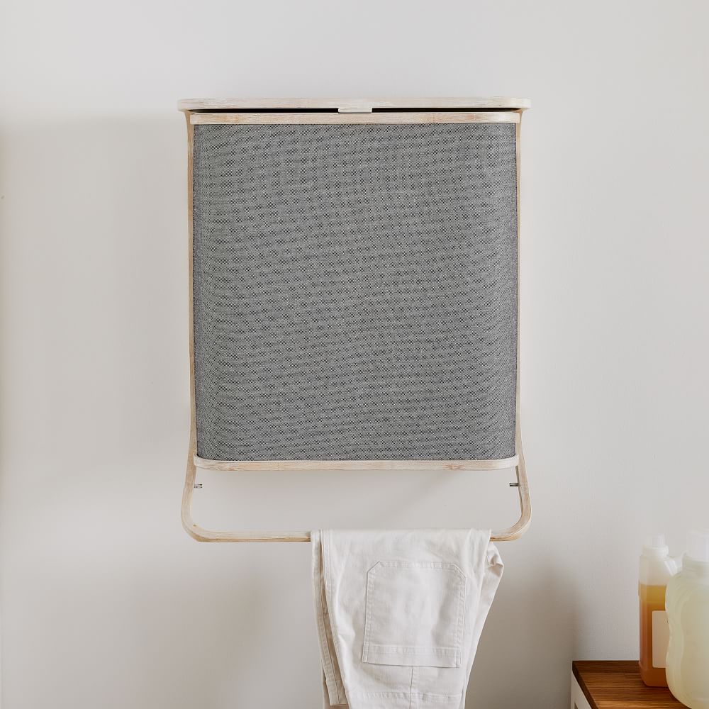 Bamboo WallMounted Hamper, Closet Organization West Elm