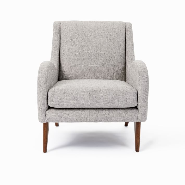 west elm grey chair