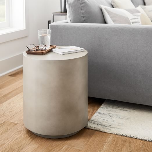 cement accent table