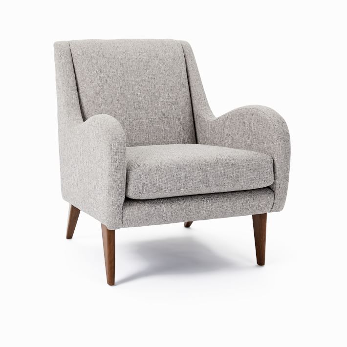 west elm gray chair