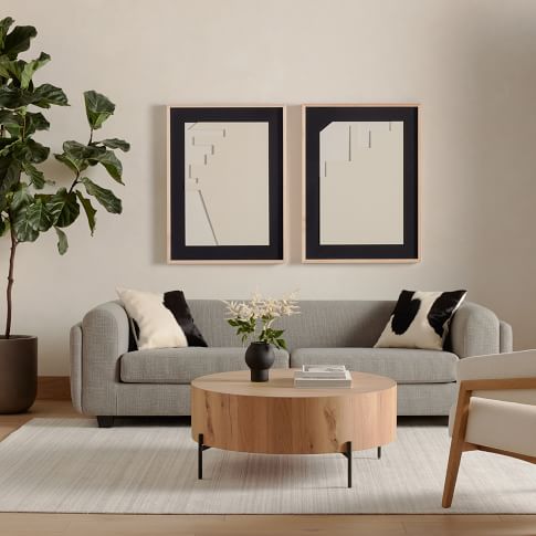 drum coffee table west elm